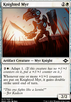 Featured card: Knighted Myr