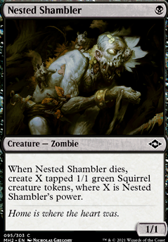 Nested Shambler feature for Feed the Beast - Golgari Pauper Aristocrats
