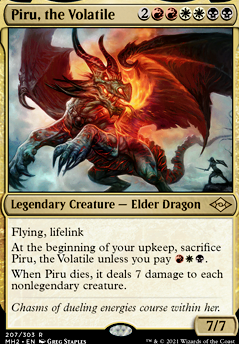 Piru, the Volatile feature for Elder Dragon - Piru