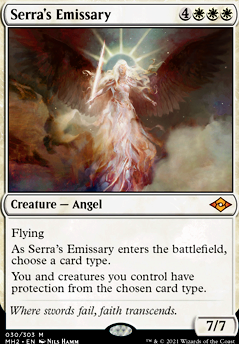 Serra's Emissary feature for The Forces of Light