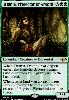 Titania, Protector of Argoth feature for Mono Green Land Manipulation