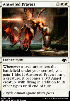 Answered Prayers feature for Orzhov Aristocrats Singleton Pauper