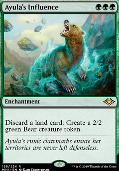 Ayula's Influence feature for Lands make Bears
