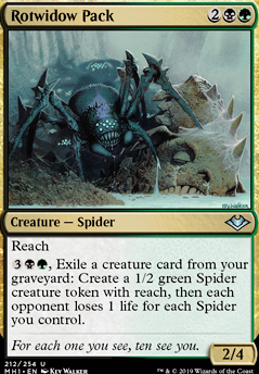 Rotwidow Pack feature for Spiders