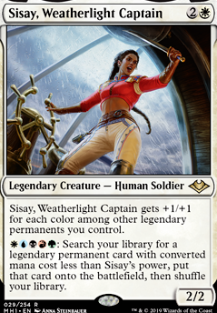Sisay, Weatherlight Captain feature for Sisay's Friends and Enemies