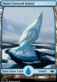 Snow-Covered Island feature for EDH Frost Deck