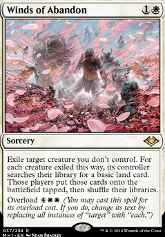 Winds of Abandon feature for Mono-White Angel