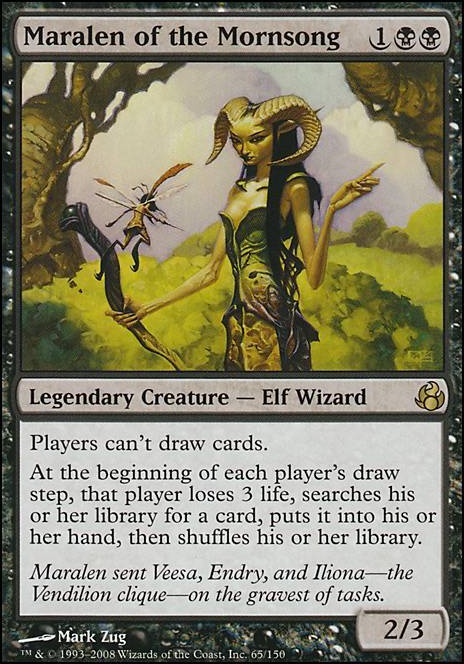 Maralen of the Mornsong feature for EDH Land