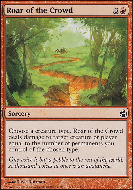 Featured card: Roar of the Crowd