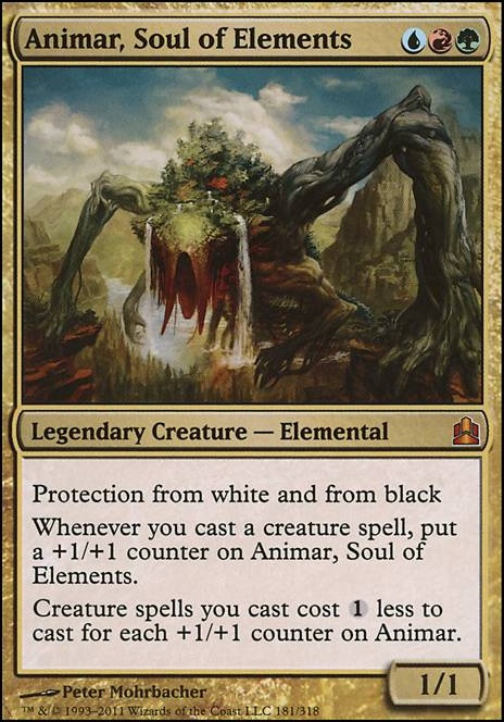 Animar, Soul of Elements feature for Esika Temur Legends (help wanted)
