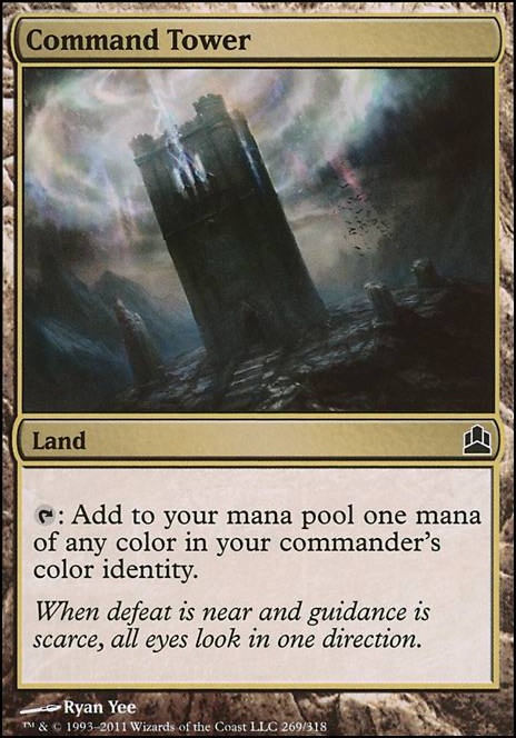 Command Tower feature for List of EDH Tutor Cards
