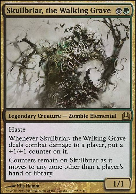 Skullbriar, the Walking Grave feature for Golgari Arithmetic