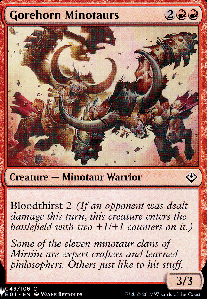 Red Black Minotaur EDH Commander EDH MTG Deck