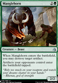 Manglehorn feature for blue green beast