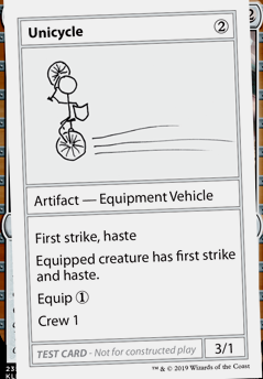 Featured card: Unicycle