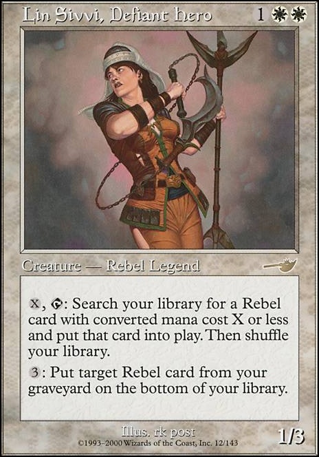 Lin Sivvi, Defiant Hero feature for Rebel Tribal Deck