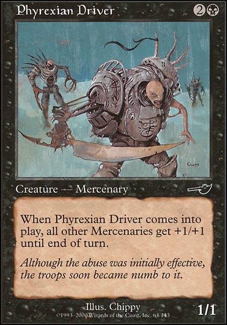 Phyrexian Driver feature for Mercenary Murderers