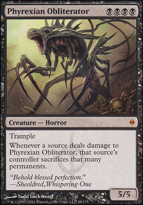 Phyrexian Obliterator feature for BW Waste Not Devotion