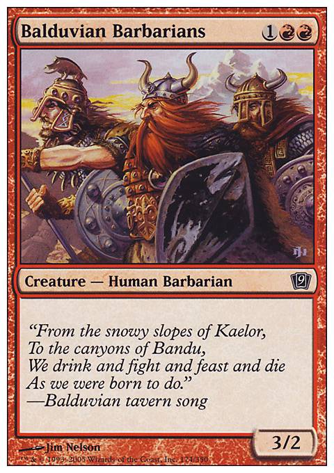 Featured card: Balduvian Barbarians