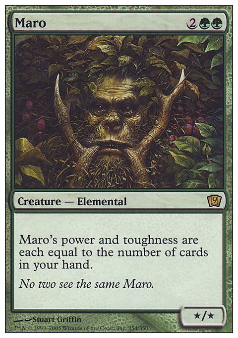Maro feature for Mono Green Card Advantage (Masumaro)