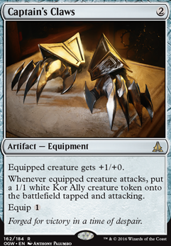 Captain's Claws feature for White Soldier Token Deck