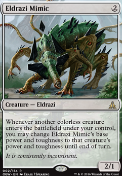 Eldrazi Mimic feature for New Eldrazi Tribal using precon cards
