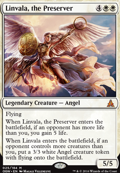 Linvala, the Preserver feature for Linvala's Legion