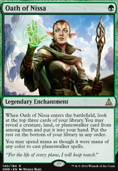 Oath of Nissa feature for Campaña de la araña