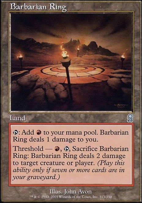 Barbarian Ring feature for Mono red gets you dead