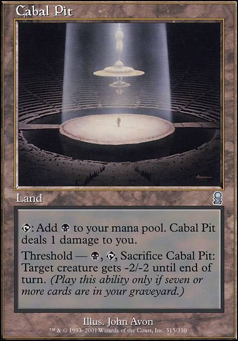 Featured card: Cabal Pit