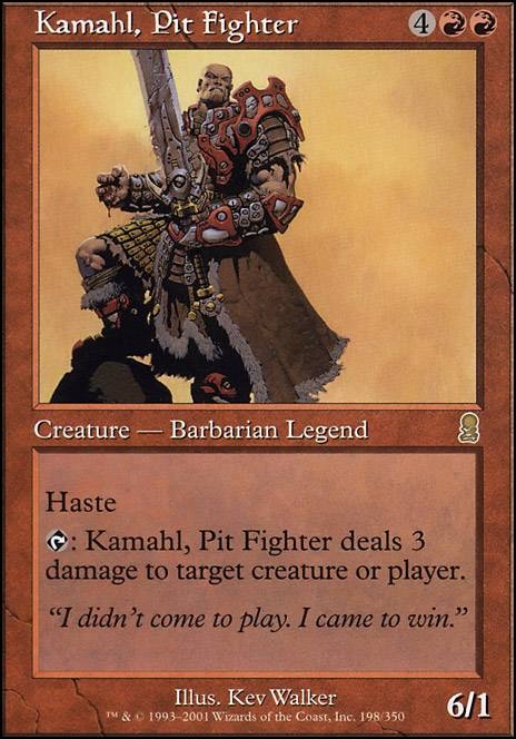 Featured card: Kamahl, Pit Fighter