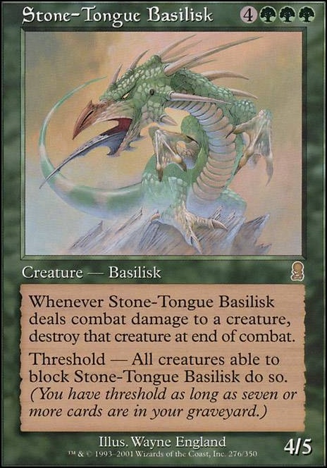 Featured card: Stone-Tongue Basilisk