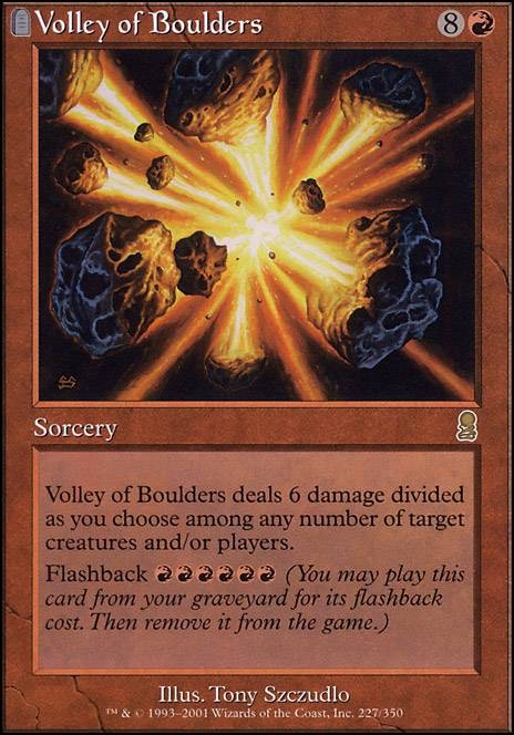Featured card: Volley of Boulders