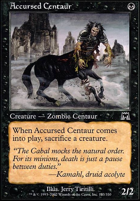 Featured card: Accursed Centaur