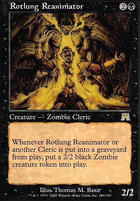 Rotlung Reanimator feature for Cleric tribal: life and death
