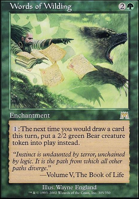 Featured card: Words of Wilding