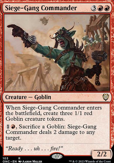 Siege-Gang Commander feature for Goblin's Fired Up