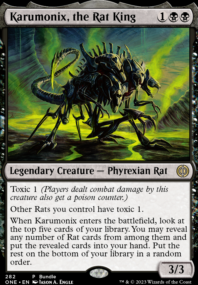 Karumonix, the Rat King feature for Rat Tribal EDH