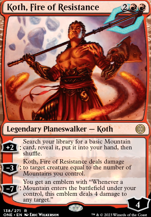 Featured card: Koth, Fire of Resistance