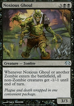 Noxious Ghoul feature for Noxious Ghoul(s) PDH Zombie Tribal