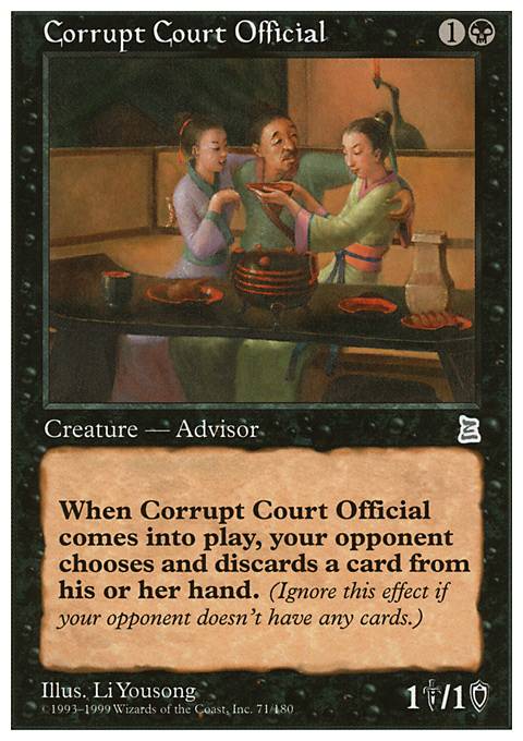 Corrupt Court Official (PTK MTG Card)