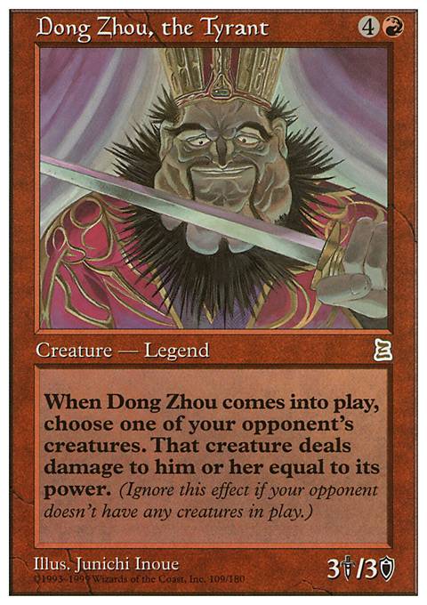 Featured card: Dong Zhou, the Tyrant
