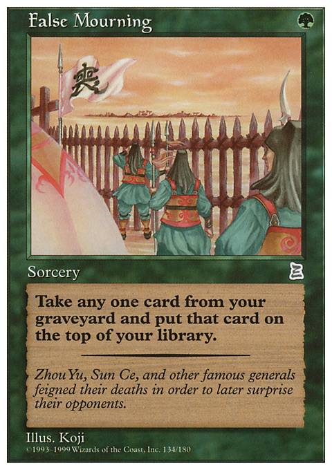 Featured card: False Mourning