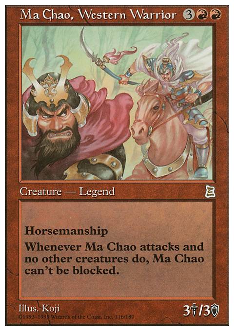 Ma Chao, Western Warrior feature for PTK EDH