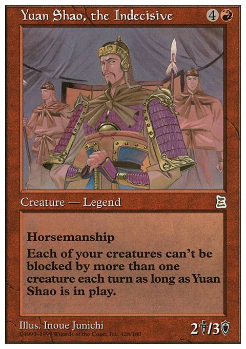 Featured card: Yuan Shao, the Indecisive