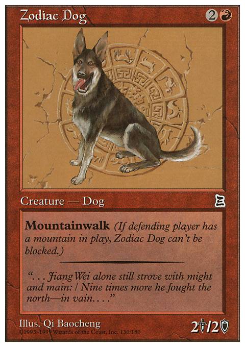 Featured card: Zodiac Dog