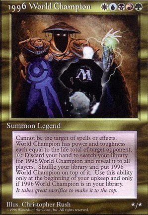 1996 World Champion feature for wtf cards