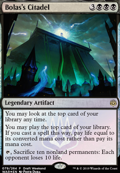 Bolas's Citadel feature for Stupid artifact stuff