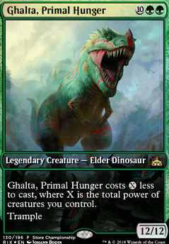 Ghalta, Primal Hunger feature for Gishath Stompy