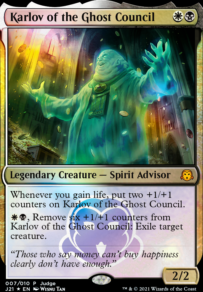 Karlov of the Ghost Council feature for Mo' Lifegain, Mo' Counters